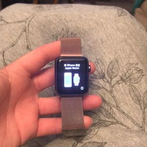 1st Gen 38mm Apple Watch and charging cord
